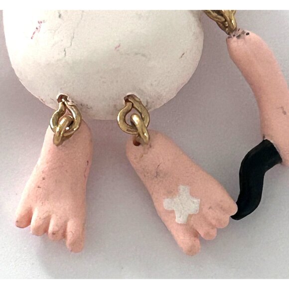 Vintage Hallmark Valentines Cupid Pin Brooch Dangle Moveable Arms Legs - Picture 2 of 6